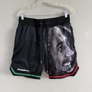 Bob Marley X Shoe Palace Men’s Basketball Shorts Size M Zipper Pockets